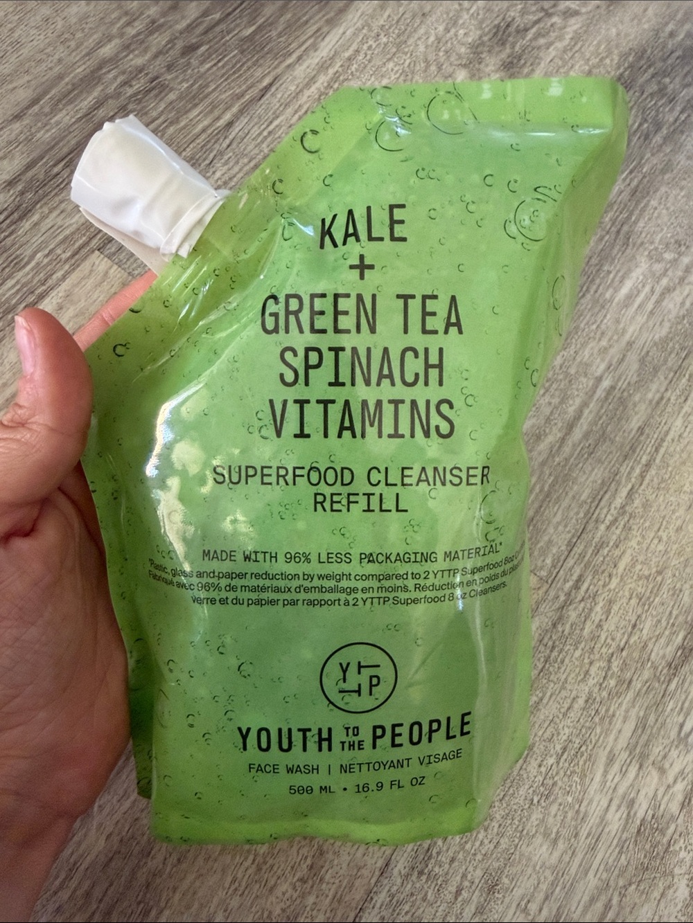 Youth To The People Kale + Green Tea Superfood Cleanser Refill — Green
